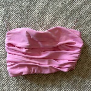 Zara Ruched Strapless Top